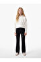 Slim Fit Basic Black Girls' Trousers 7Wkg40028Ak