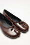 Ballet Flats 2516 - Toe-Loop Knot Detail Dark Brown Women's Ballet Flats - 4