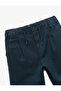 Cotton Basic School Trousers with Button Detail - 5