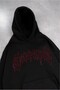 Rhinestones Red Stone Corrupt Oversize Hoodie - 2