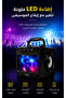 Portable Bluetooth Speaker with Led Lights and Microphone Input - Deep Bass Sound with 5W Power - 7