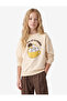 Cat Printed Long Sleeve Crew Neck Raised Sweatshirt - 2
