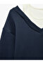 Layered V-Neck Long Sleeve Cotton Embroidered Sweatshirt - 7