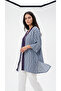 Navy Patterned Kimono - 2