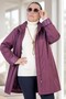 Removable Hooded Snap and Zipper Closure Imported Bonded Fabric Extra Large Size Trench Coat