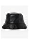 Faux Leather Bucket Hat - 2