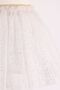 Creamy Ecru Foil Printed Girl's Tulle Skirt - 4