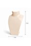 Acrylic Cream Necklace Stand 14X21 cm – Necklace, Earring, and Jewelry Display Stand - 2