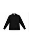 Long sleeve button detailed cotton polo neck school sweat - 3