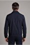 Navy Blue Regular Fit Baby Collar Coat - 2