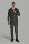 Comfort Fit Italian Cruz Suit with Buttons Gray