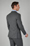 Gray Wool Cashmere Buttoned Striped Swallow Collar 6 Drop Suit - 2