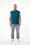 Men's Oversize Crew Neck Basic Undershirt Dark Petrol - 4