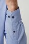 Blue Regular Fit Pocketless Long Pasha Collar Shirt - 3
