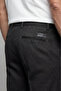 Khaki Polyester Classic Sports Trousers with Pockets and Zipper - 4