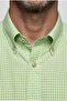 Green Regular Fit Pocketless Long Collar Shirt - 3