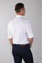 White Regular Fit Cotton Buttoned Pascha Collar Shirt - 2