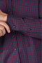 Navy Blue Regular Fit Cotton Long Sleeve Checkered Shirt - 4