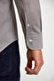 Regular Fit Long Sleeve Coffee Classic Men's Shirt - 4