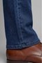 Navy Blue Cotton Denim Natural Jean Trousers with Pockets - 5