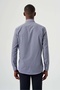 Navy Blue Regular Fit Cotton Sports Basic Shirt - 2