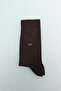 Brown Bamboo Socket Long Socks - 3