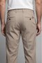 Beige Zippered Lace-Up Elastic Sports Jogger Pants - 2