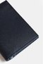 Men's Patterned Leather Wallet Navy - 2
