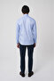 Blue Regular Fit Cotton Long Sleeve Classic Shirt - 5