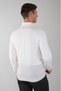 White Regular Fit Wool Zippered Half Fisherman Full Jacquard Knitwear - 2