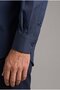 Navy Blue Regular Fit Modern Cotton Pocketless Classic Collar Long Shirt - 4
