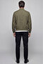 Khaki Summer Linen Men's Coat - 5