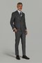 Comfort Fit Italian Cruz Suit with Buttons Gray - 4