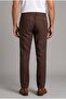 Brown Linen Jogger Drawstring Sports Pants - 2