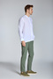 White Regular Fit Linen Judge Collar Shirt - 5