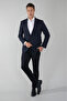 Pck 24207 Mono Collar-Dual Slit-6 Dr Kls Jacket Navy Blue - 5