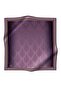 57% Silk 43% Viscose Twill Scarf 90X90 Lilac Baroque Patterned Hand Stitched Women's Scarf - 4