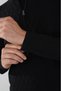 Black Half Turtleneck Zipper Detailed Jacquard Men's Knitwear - 4