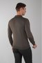 Khaki Wool Buttoned Polo Collar Knitwear - 2
