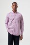 Red Regular Fit Cotton Plaid Pasha Collar Sports Shirt
