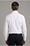 White Regular Fit Cotton Pocketless Classic Long Collar Shirt - 2