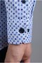 Navy Blue Regular Fit Cotton Pocketless Long Italian Collar Shirt - 5