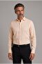 Mint Green Regular Fit Cotton Linen Birit Collar Shirt