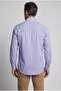 Red Regular Fit Cotton Pocketless Long Pasha Collar Shirt - 2
