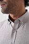 Brown Regular Fit Cotton Pasha Collar Shirt - 5
