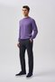 Studio Men's Crew Neck Knitwear Lilac - 2