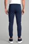 Navy Blue Polyester Sweatpants Set - 2