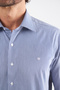 Navy Blue Regular Fit Cotton Classic Shirt - 3
