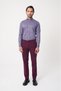 Burgundy Cotton Pocketed Sports Pants