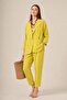 Women's Comfortable Fit Begonia Jacket Suit Yellow 30777 - 4